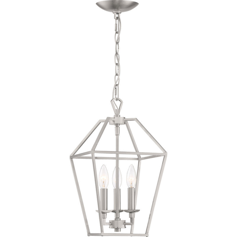 Quoizel - AVY5203BN - Three Light Foyer Pendant - Aviary - Brushed Nickel