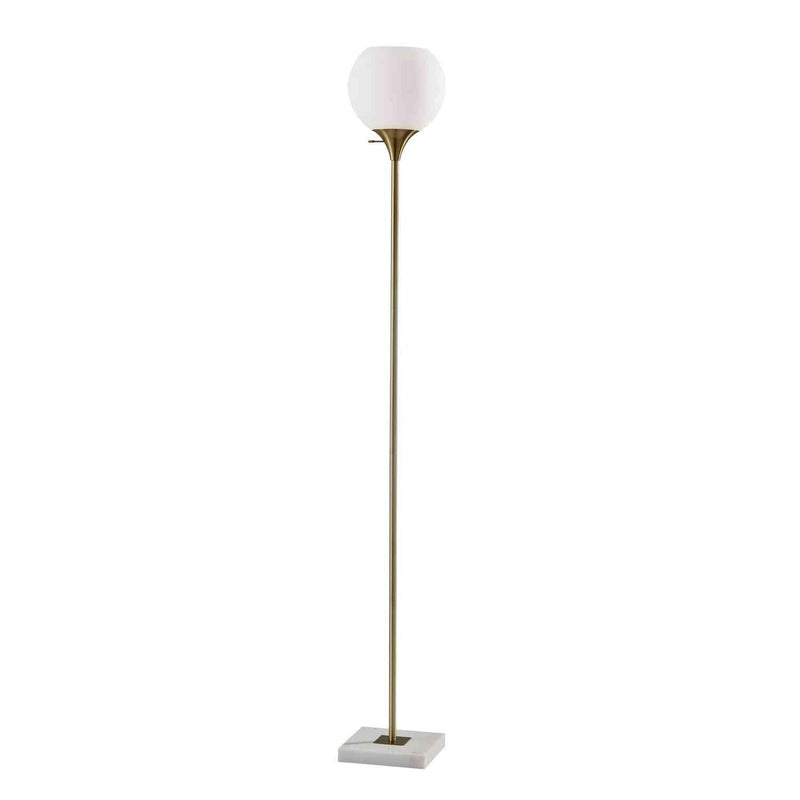 Adesso Home - 5179-21 - Torchiere - Fiona - White Marble