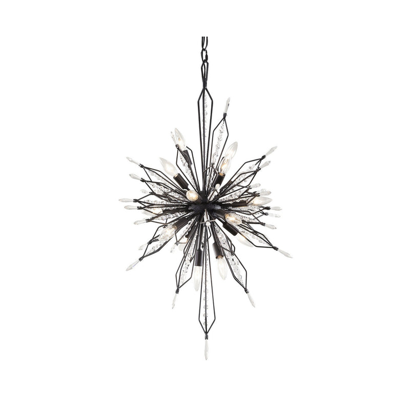 Varaluz - 311F16CB - 16 Light Foyer Pendant - Orbital - Carbon