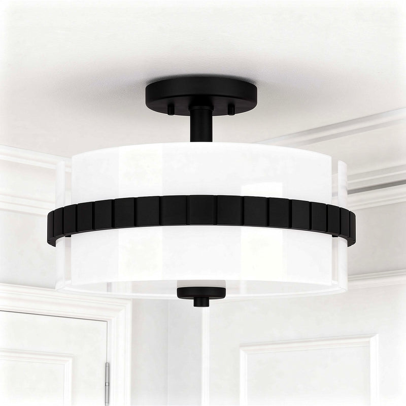 Quoizel Semi-Flush Mount Two Light Semi Flush Mount