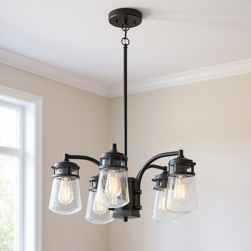 Lyndon Five Light Outdoor Chandelier