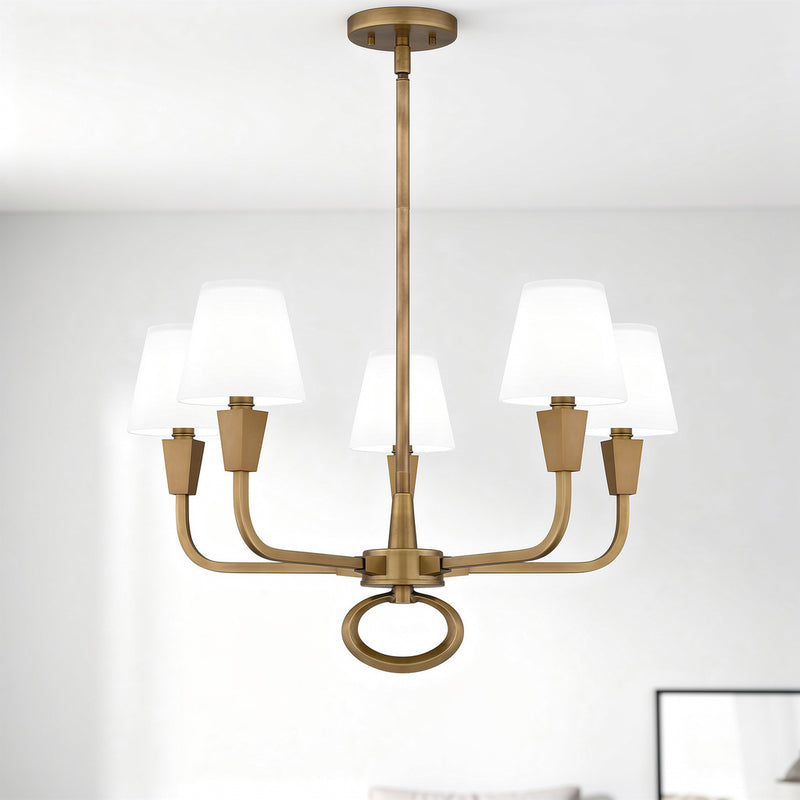 Mallory Five Light Chandelier