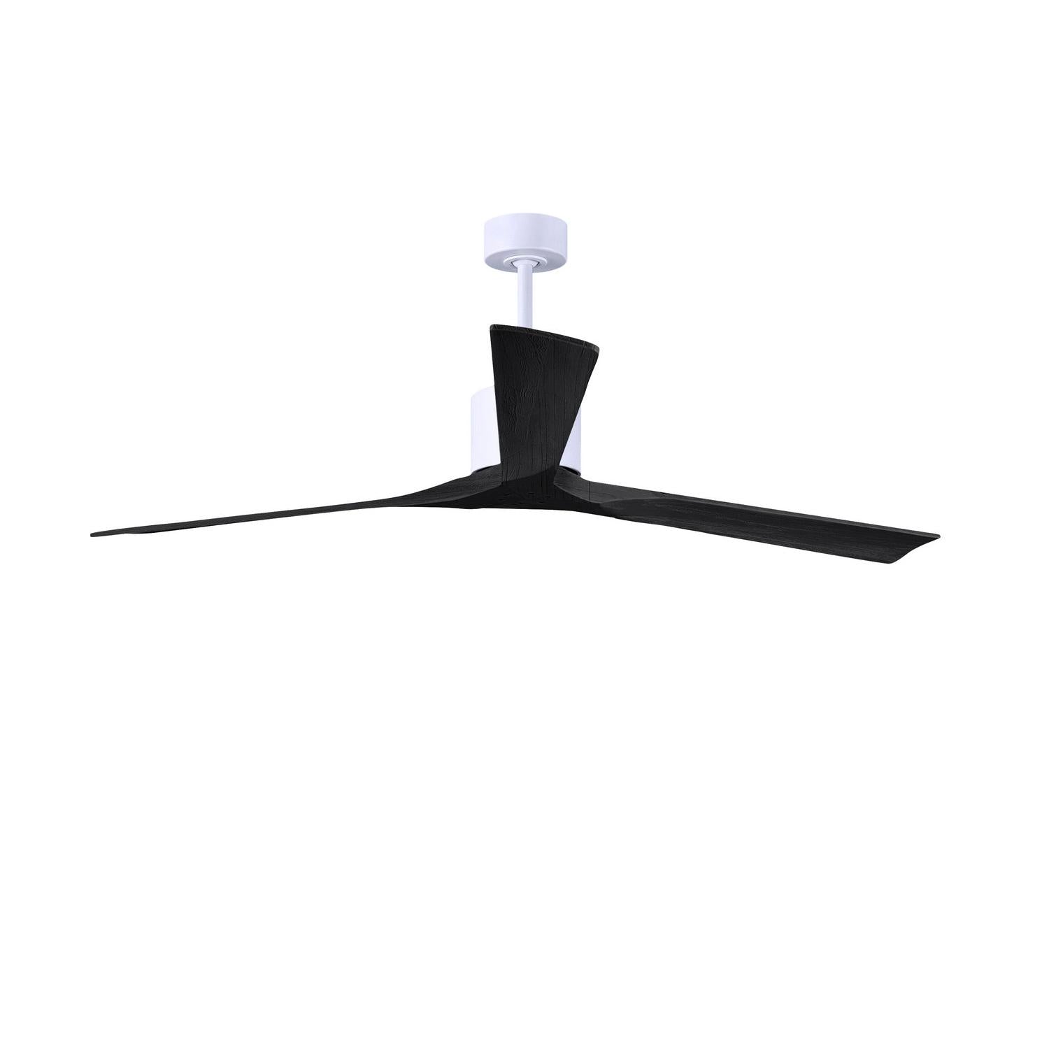 Matthews Fan Company - NKXL-MWH-BK-72 - 72"Ceiling Fan - Nan XL - Matte White