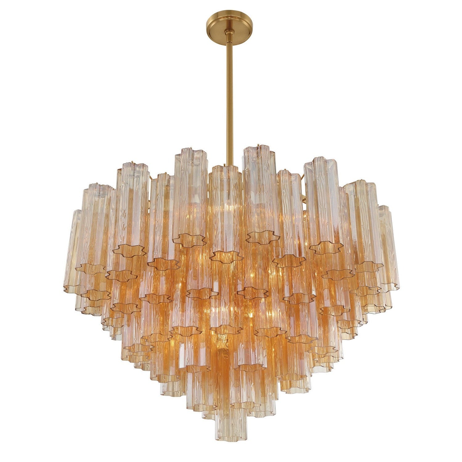 Crystorama - ADD-316-AG-AM - 16 Light Chandelier - Addis - Aged Brass