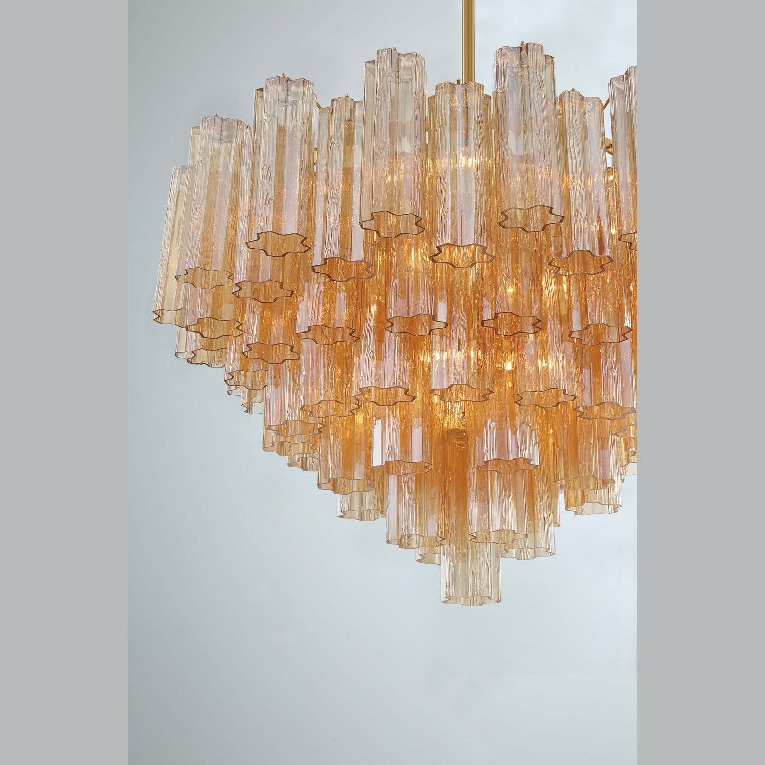 Crystorama - ADD-316-AG-AM - 16 Light Chandelier - Addis - Aged Brass