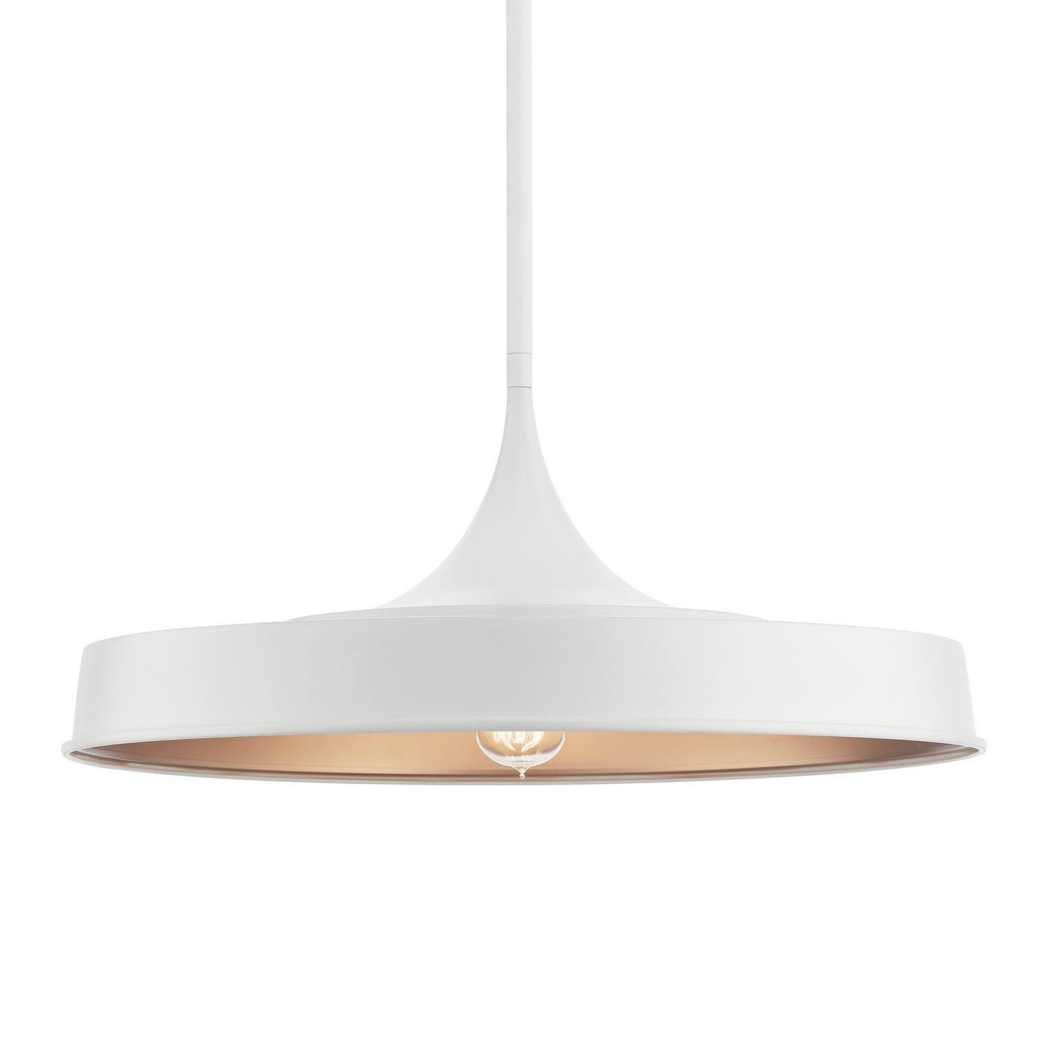 Kichler - 52096WH - One Light Pendant/Semi Flush - Elias - White