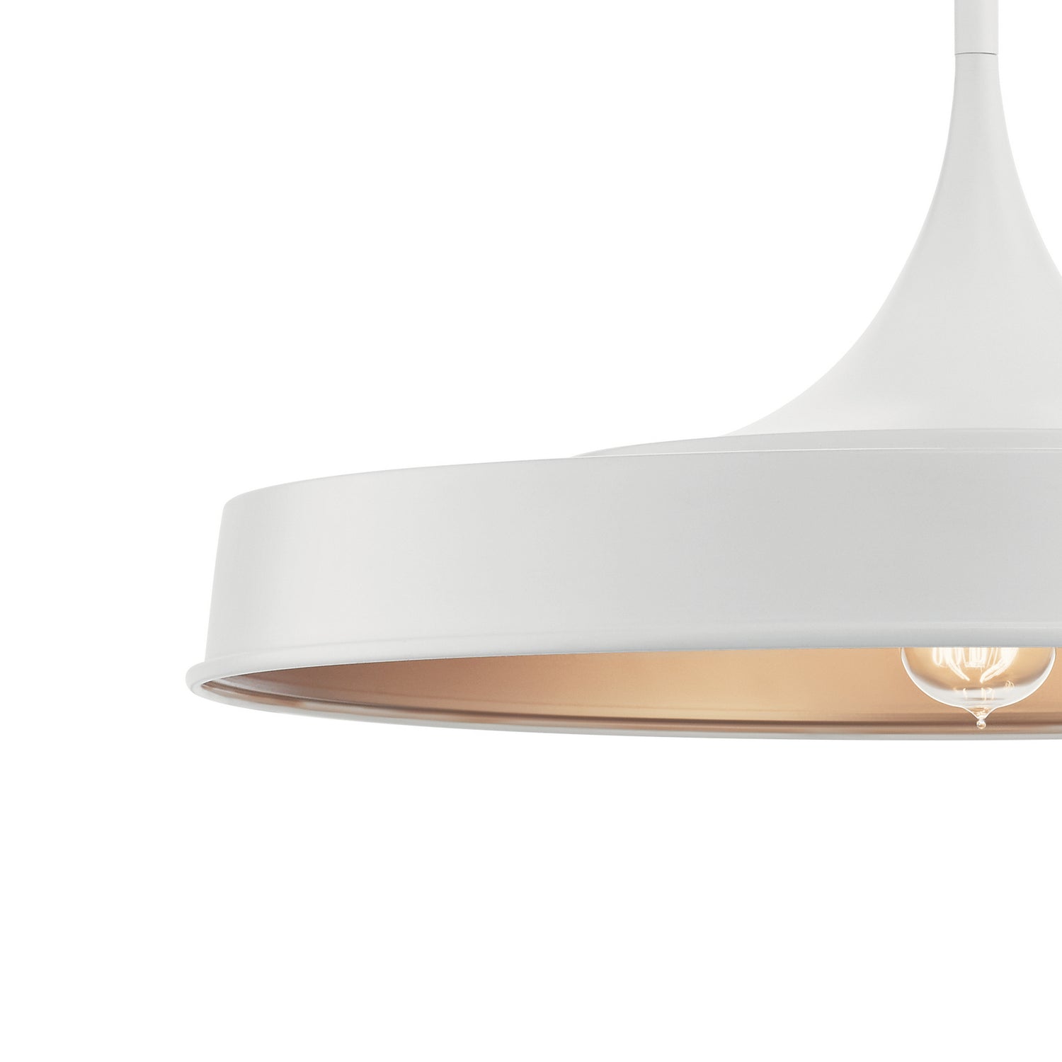 Kichler - 52096WH - One Light Pendant/Semi Flush - Elias - White
