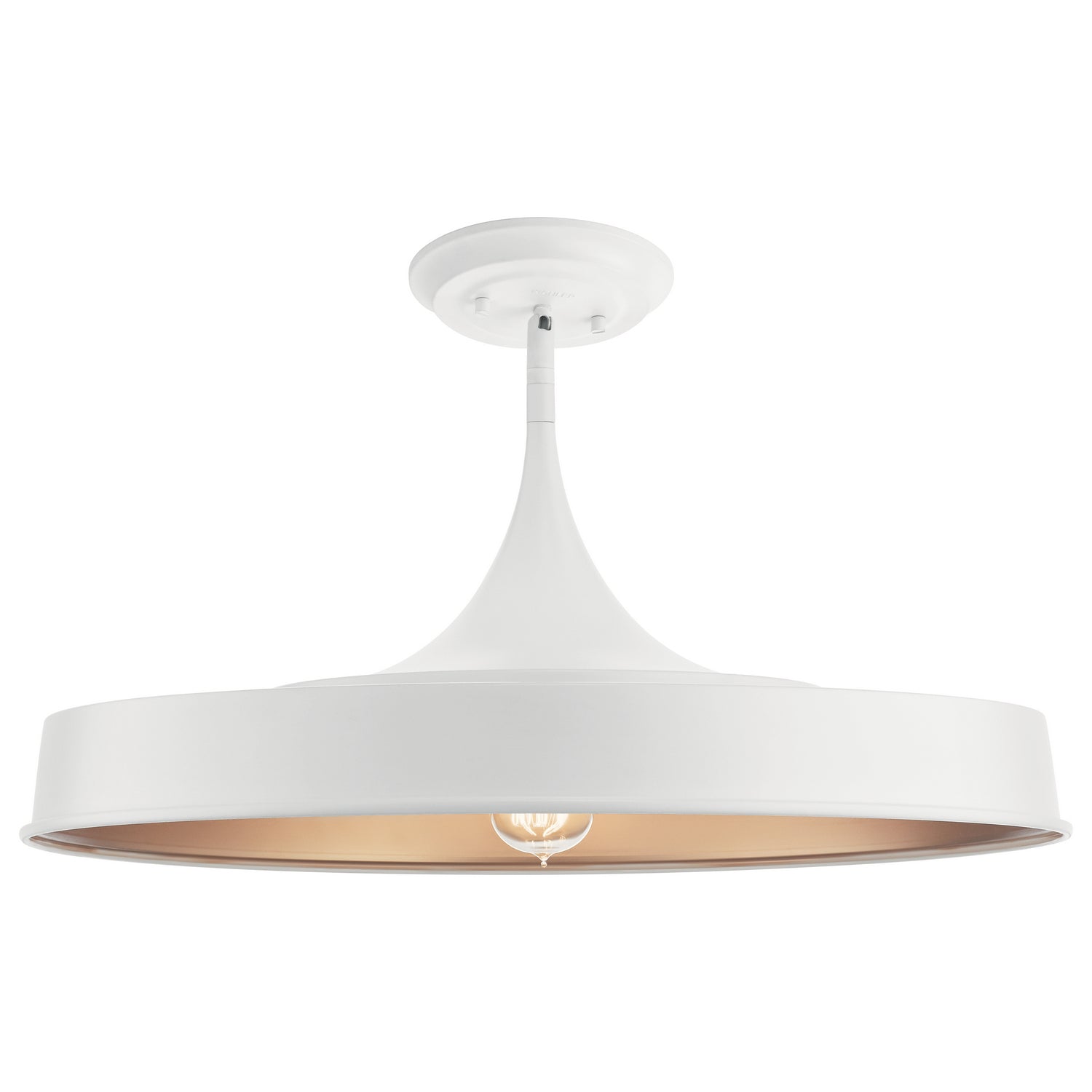 Kichler - 52096WH - One Light Pendant/Semi Flush - Elias - White