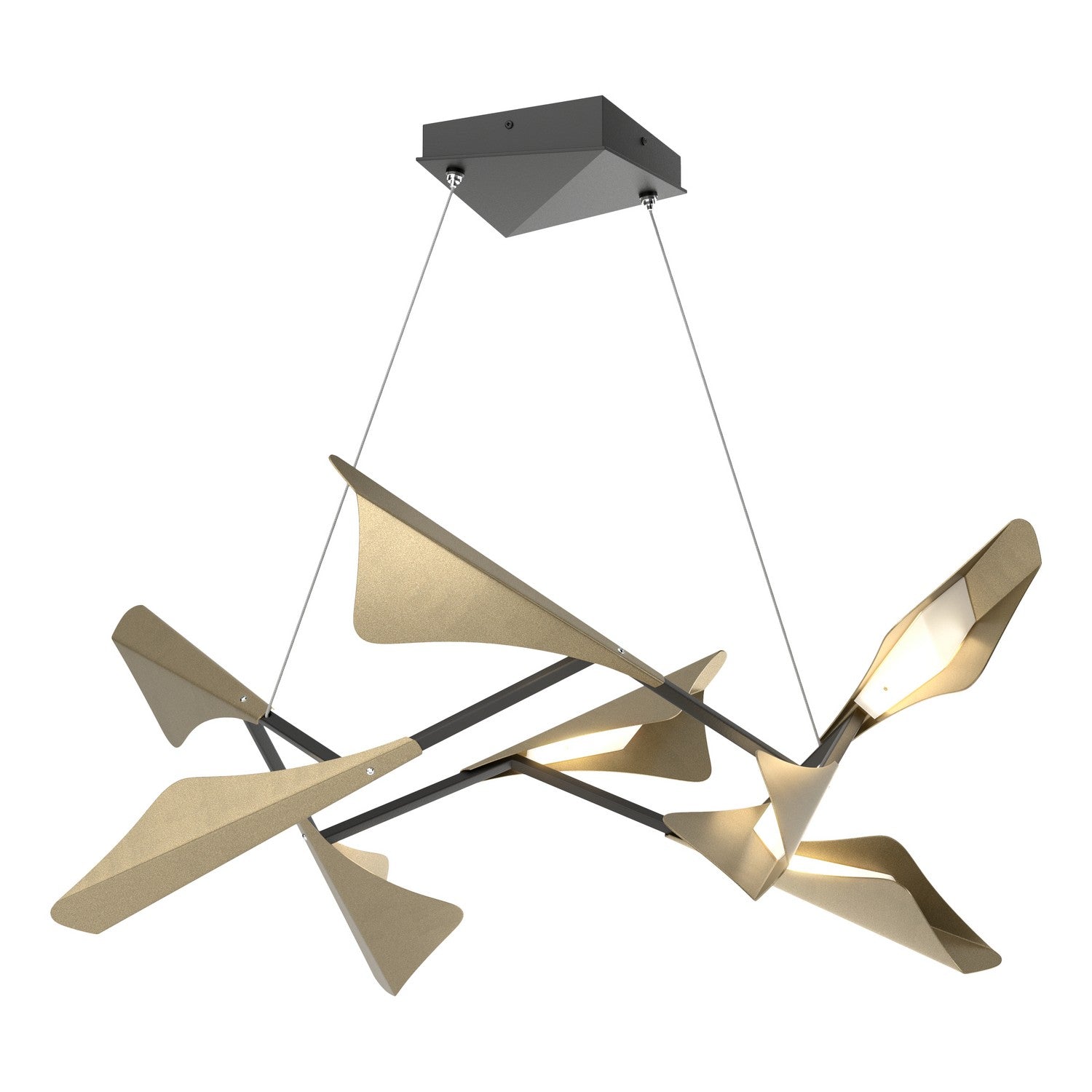 Hubbardton Forge - 135007-LED-STND-10-84 - LED Pendant - Plume - Black