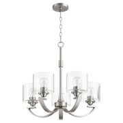 Quorum - 6202-5-65 - Five Light Chandelier - Dakota - Satin Nickel