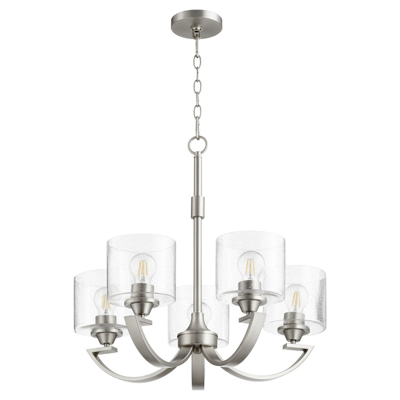 Quorum - 6202-5-65 - Five Light Chandelier - Dakota - Satin Nickel