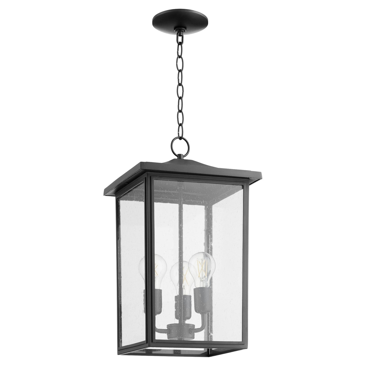 Quorum - 723-11-69 - Three Light Pendant - Riverside - Textured Black