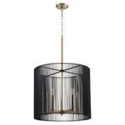 Quorum - 819-5-80 - Five Light Pendant - Finura - Aged Brass