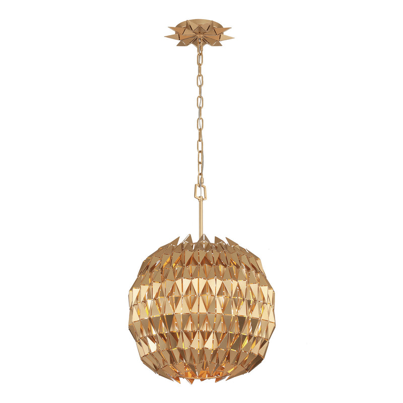 Varaluz - 342P03FG - Three Light Pendant - Forever - French Gold
