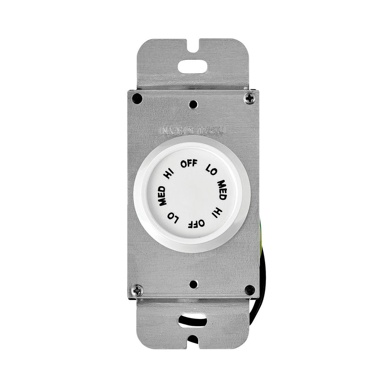 Hinkley - 980010FAW - Wall Contol - Wall Control 3 Spd Rotary - Appliance White