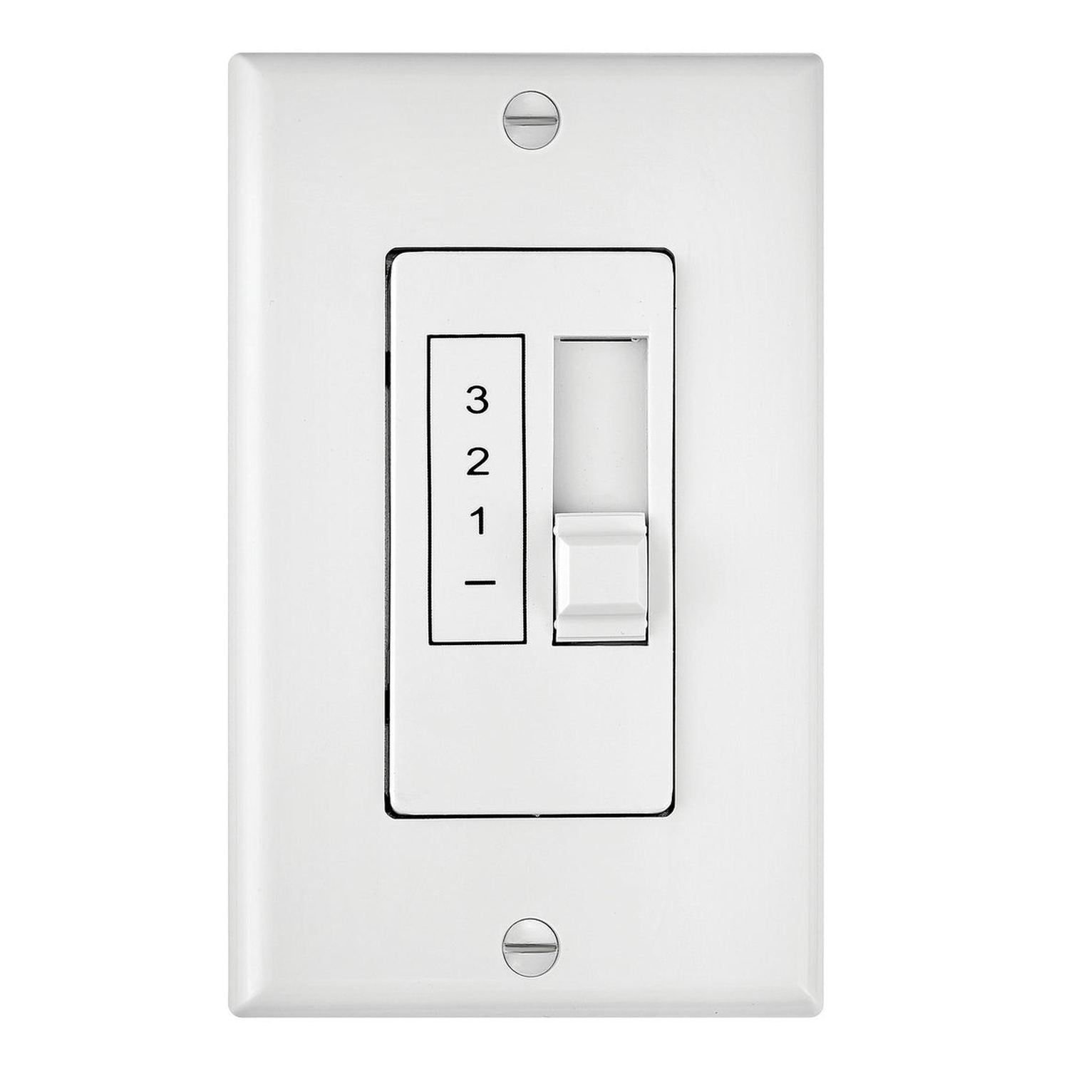 Hinkley - 980012FWH - Wall Contol - Wall Control 3 Spd Slide 5 AMP - White