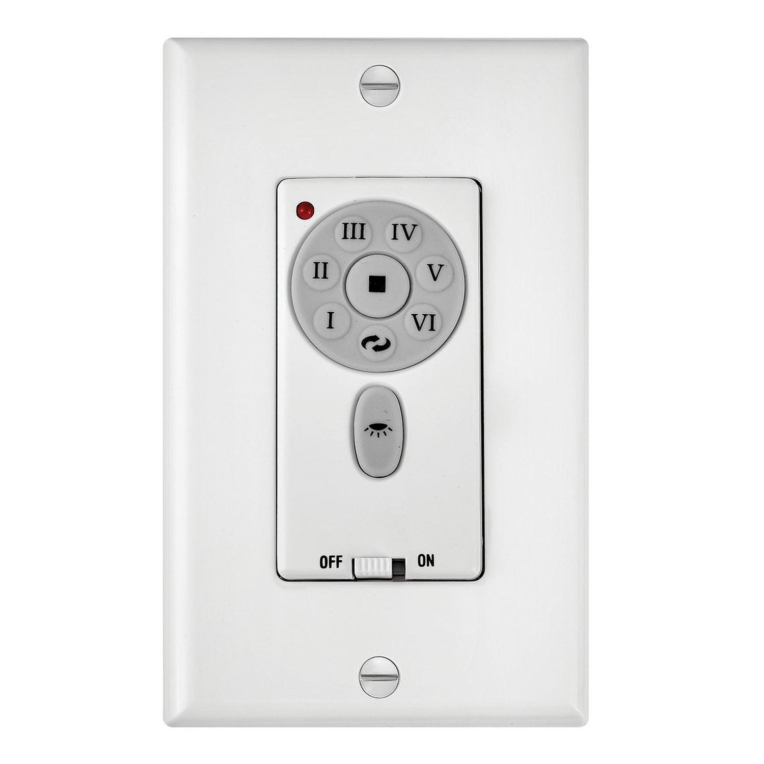Hinkley - 980013FAS - Wall Contol - Wall Control 6 Spd DC - White