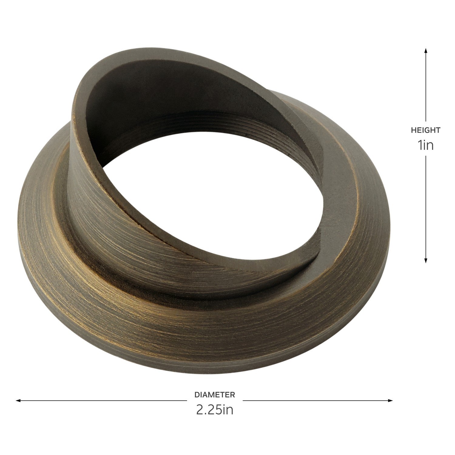 Kichler - 16142CBR - Mini All-Purpose Cowl Accessory - Landscape Led - Centennial Brass