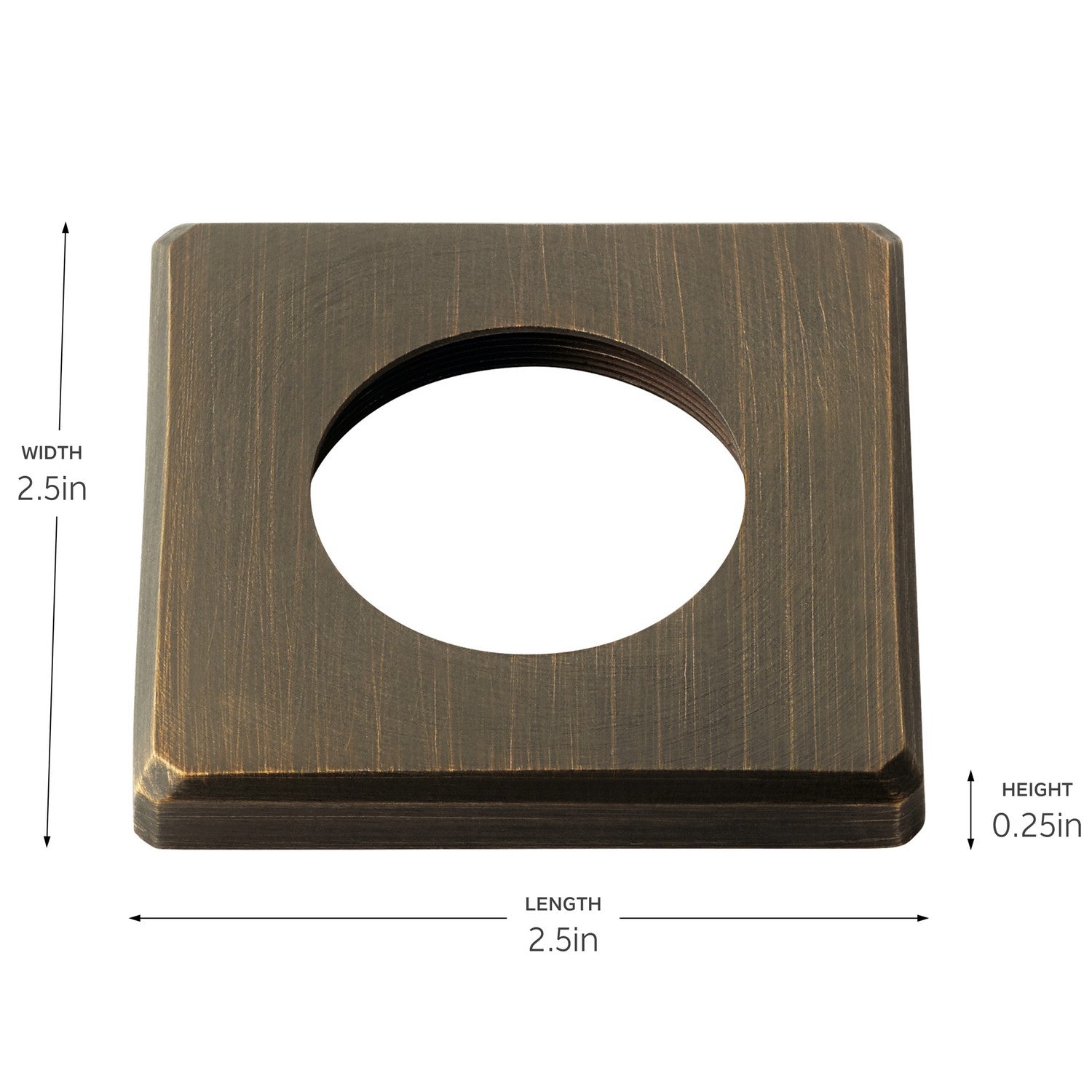 Kichler - 16147CBR - Mini All-Purpose Square Accessory - Landscape Led - Centennial Brass
