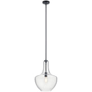 Kichler - 42046BK - One Light Pendant - Everly - Black