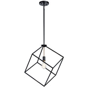 Kichler - 42525BK - One Light Pendant - Cartone - Black