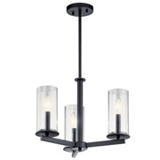Kichler - 43997BK - Three Light Chandelier/Semi Flush - Crosby - Black