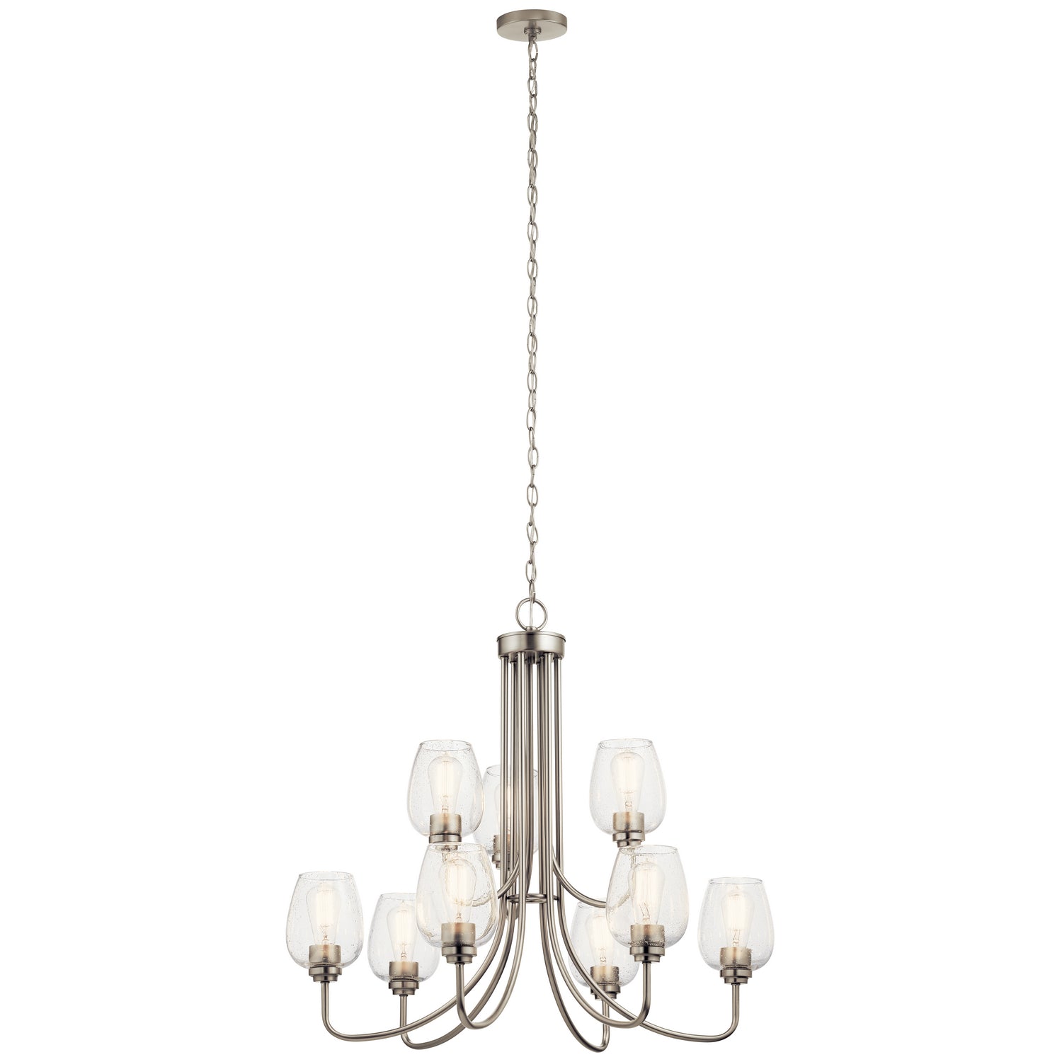 Kichler - 44378NICS - Nine Light Chandelier - Valserrano - Brushed Nickel
