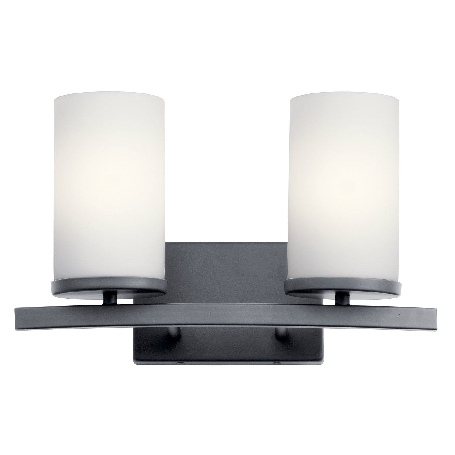 Kichler - 45496BK - Two Light Bath - Crosby - Black