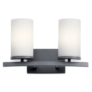 Kichler - 45496BK - Two Light Bath - Crosby - Black