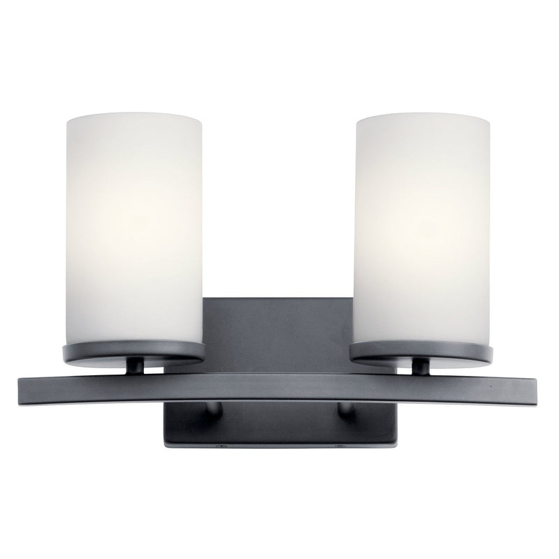 Kichler - 45496BK - Two Light Bath - Crosby - Black