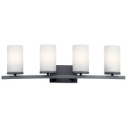 Kichler - 45498BK - Four Light Bath - Crosby - Black