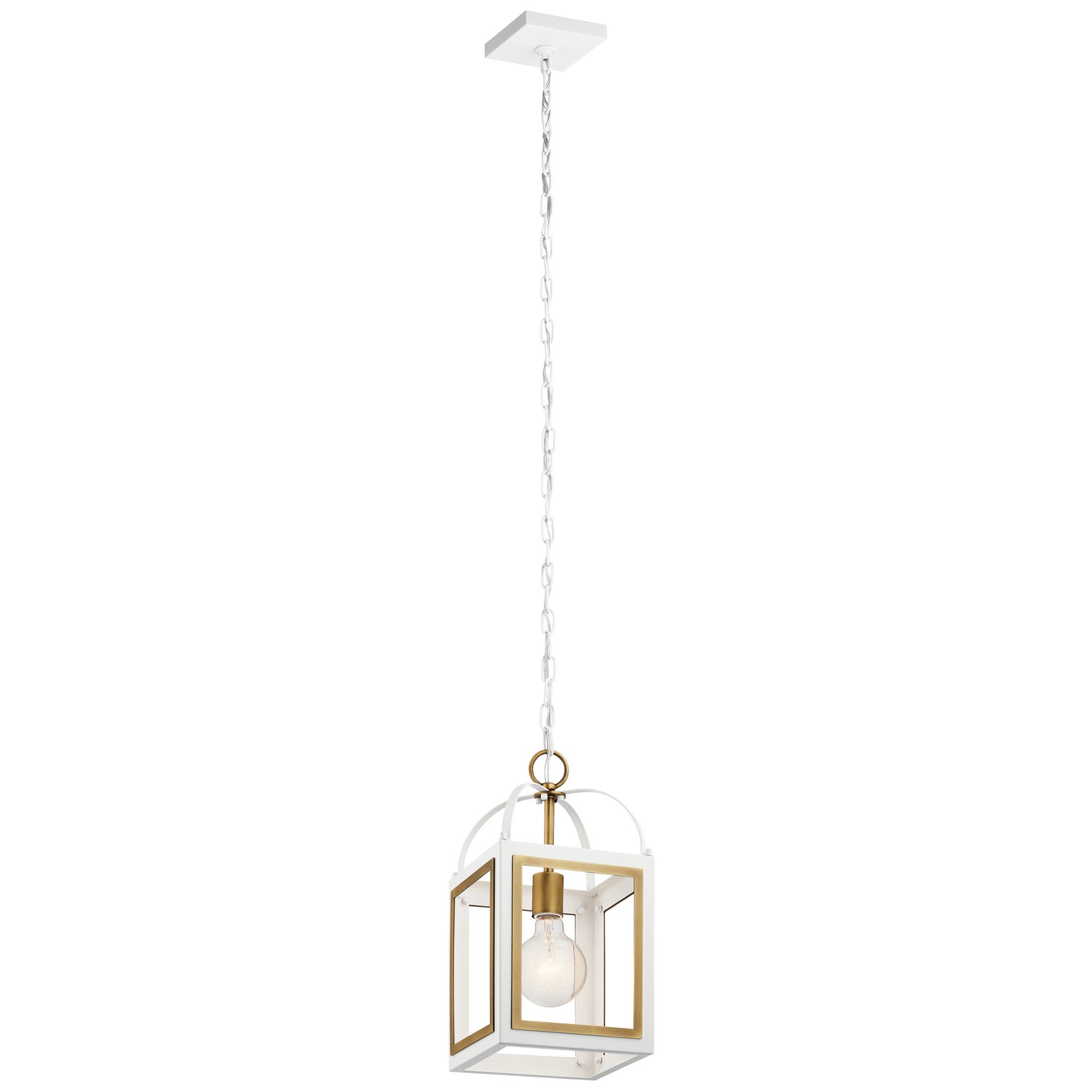 Kichler - 52030WHNBR - One Light Pendant - Vath - White