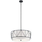 Kichler - 52072BK - Four Light Pendant - Birkleigh - Black