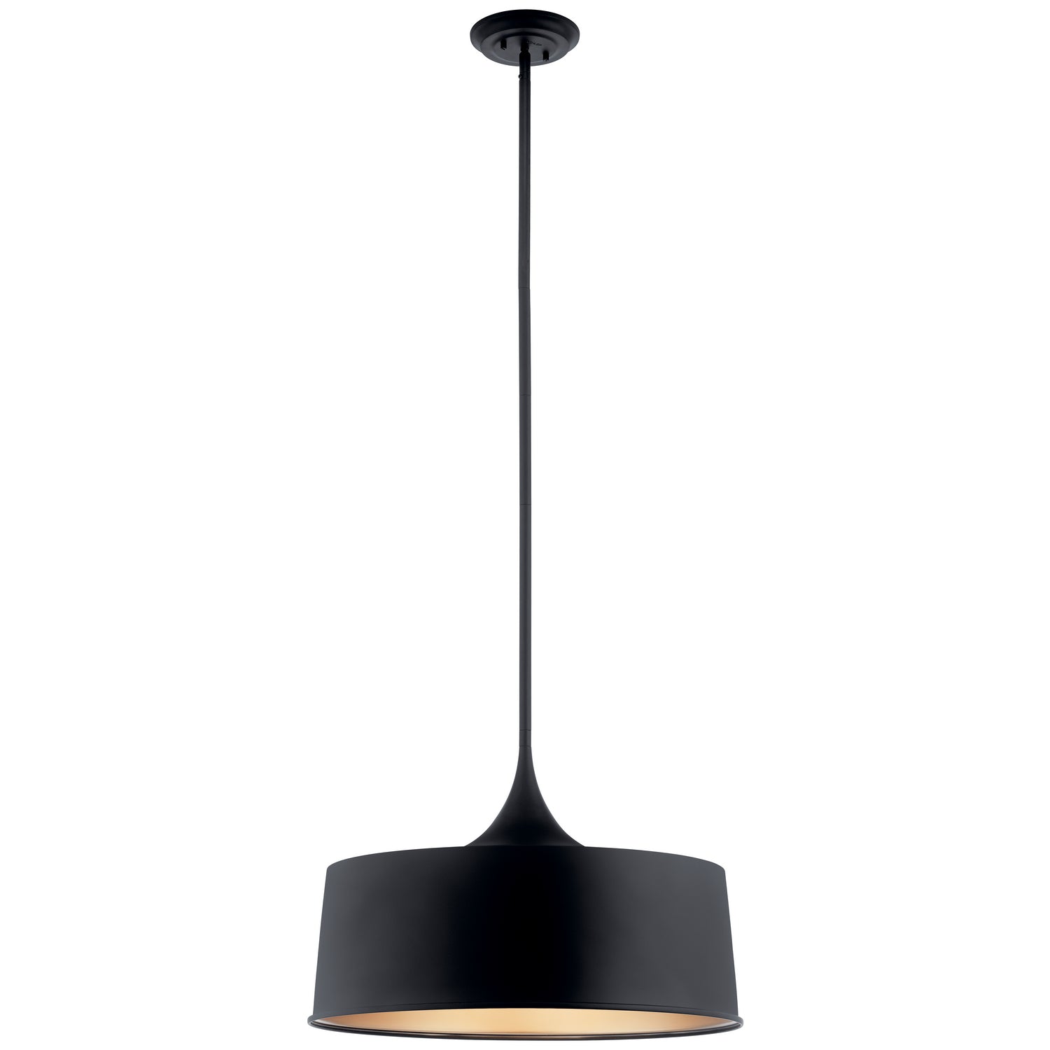 Kichler - 52097BK - One Light Pendant/Semi Flush - Elias - Black