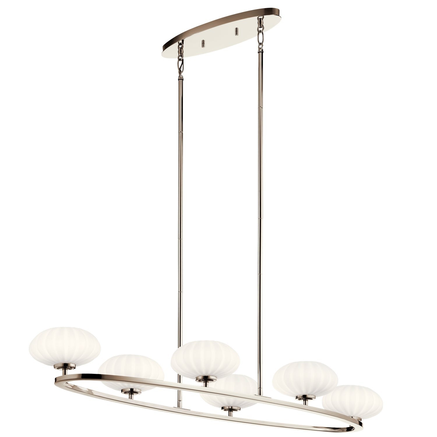 Kichler - 52224PN - Six Light Chandelier - Pim - Polished Nickel