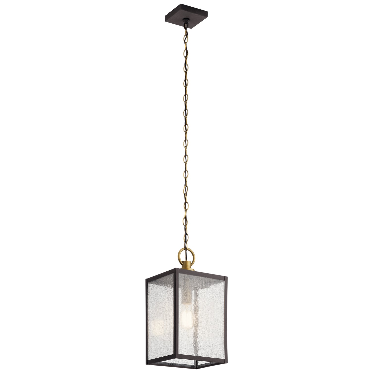 Kichler - 59008WZC - One Light Outdoor Pendant/Semi Flush - Lahden - Weathered Zinc