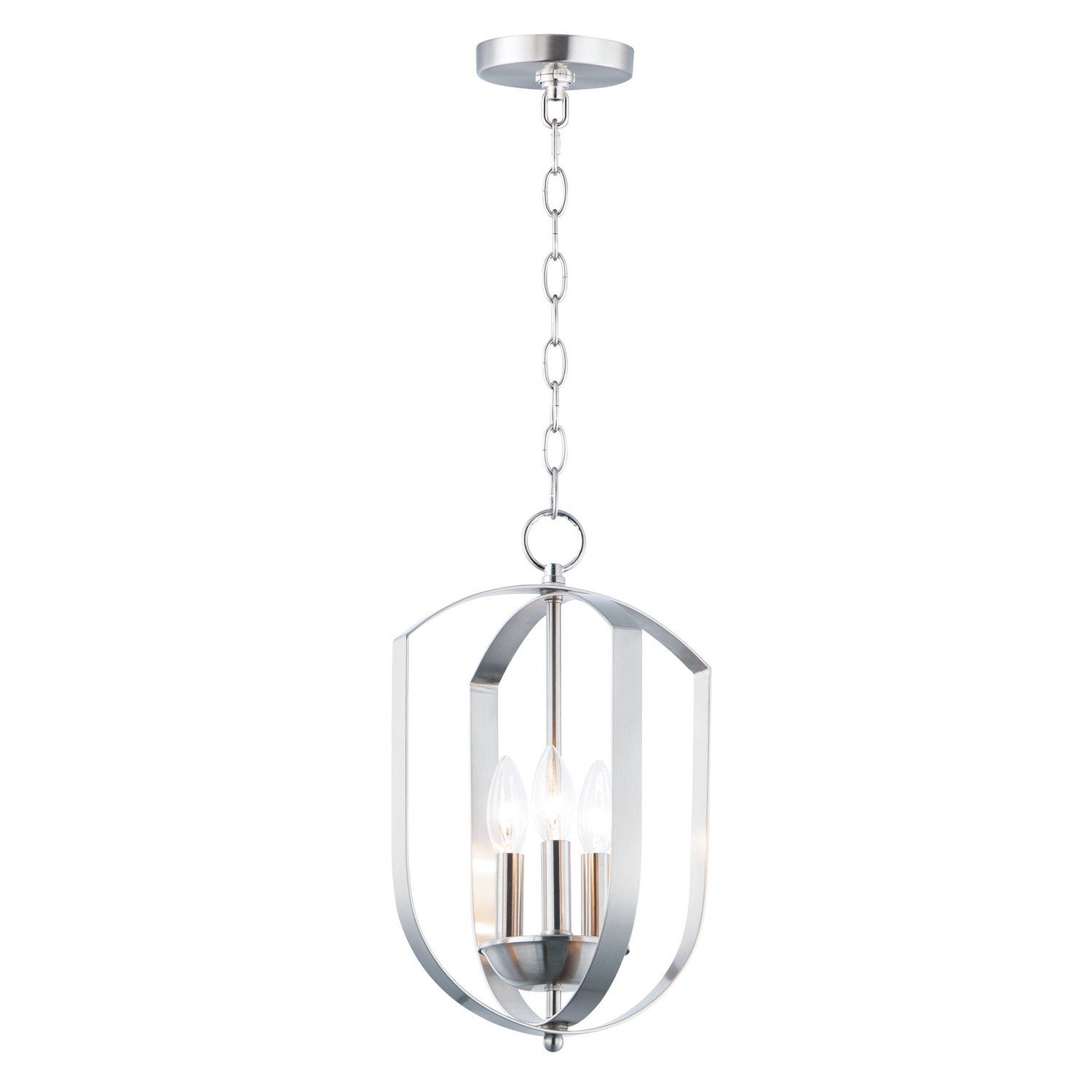 Maxim - 10033SN - Three Light Chandelier - Provident - Satin Nickel