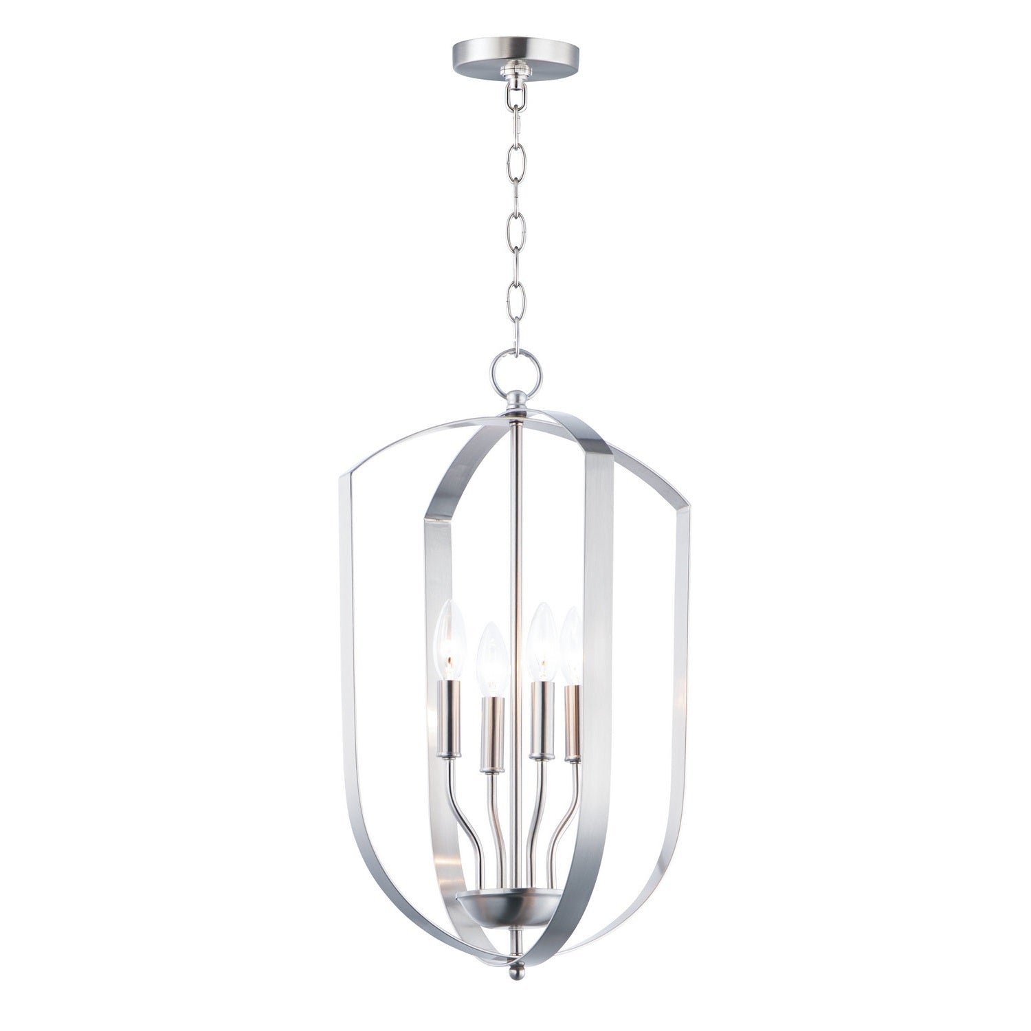 Maxim - 10034SN - Four Light Chandelier - Provident - Satin Nickel