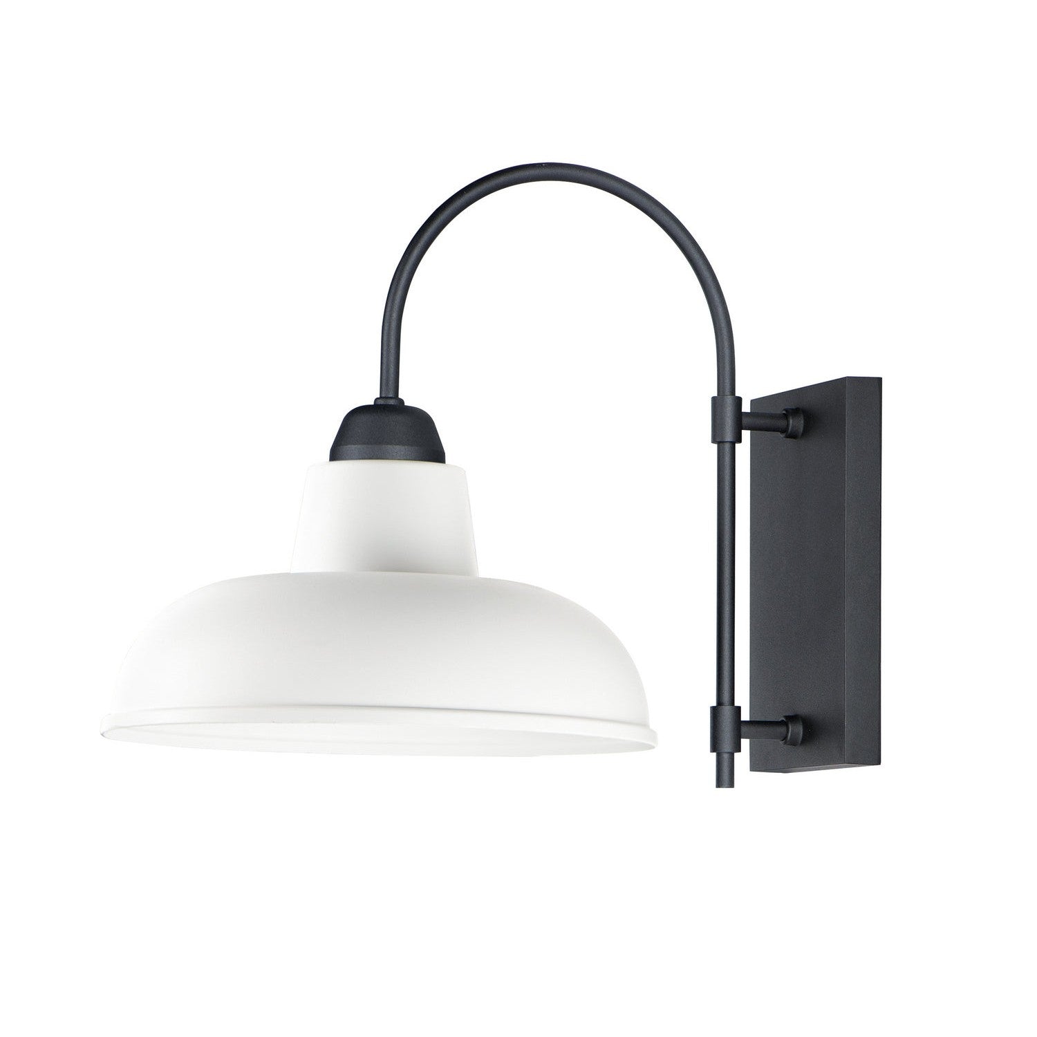 Maxim - 10118WTBK - One Light Outdoor Wall Lantern - Industrial - White / Black