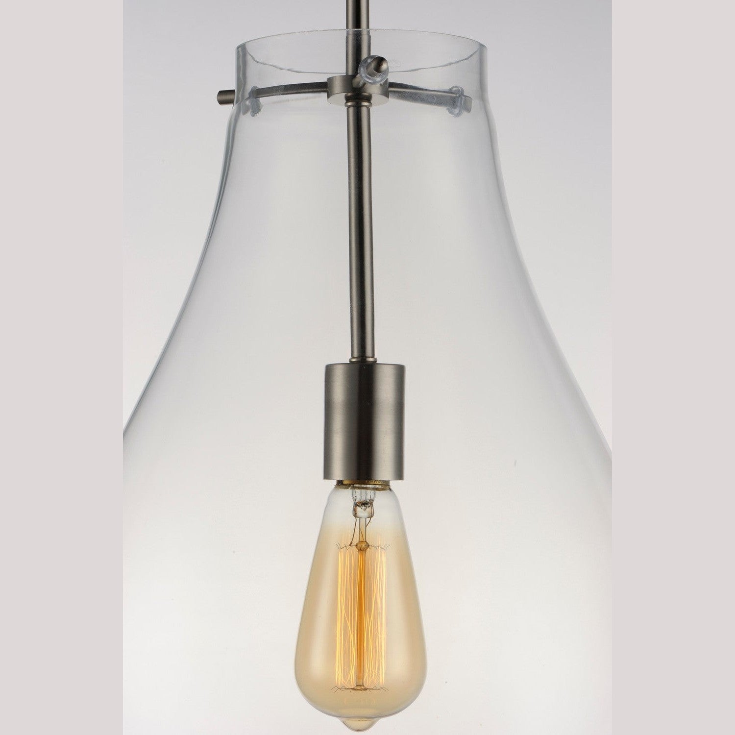 Maxim - 10162CLSN - One Light Pendant - Gourd - Satin Nickel
