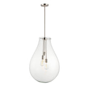 Maxim - 10166CLSN - Three Light Pendant - Gourd - Satin Nickel