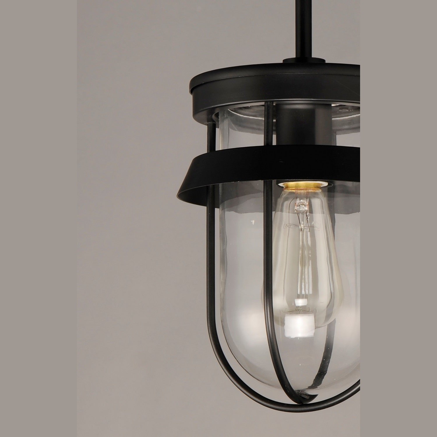 Maxim - 10268CLBK - One Light Semi-Flush Mount - Breakwater - Black