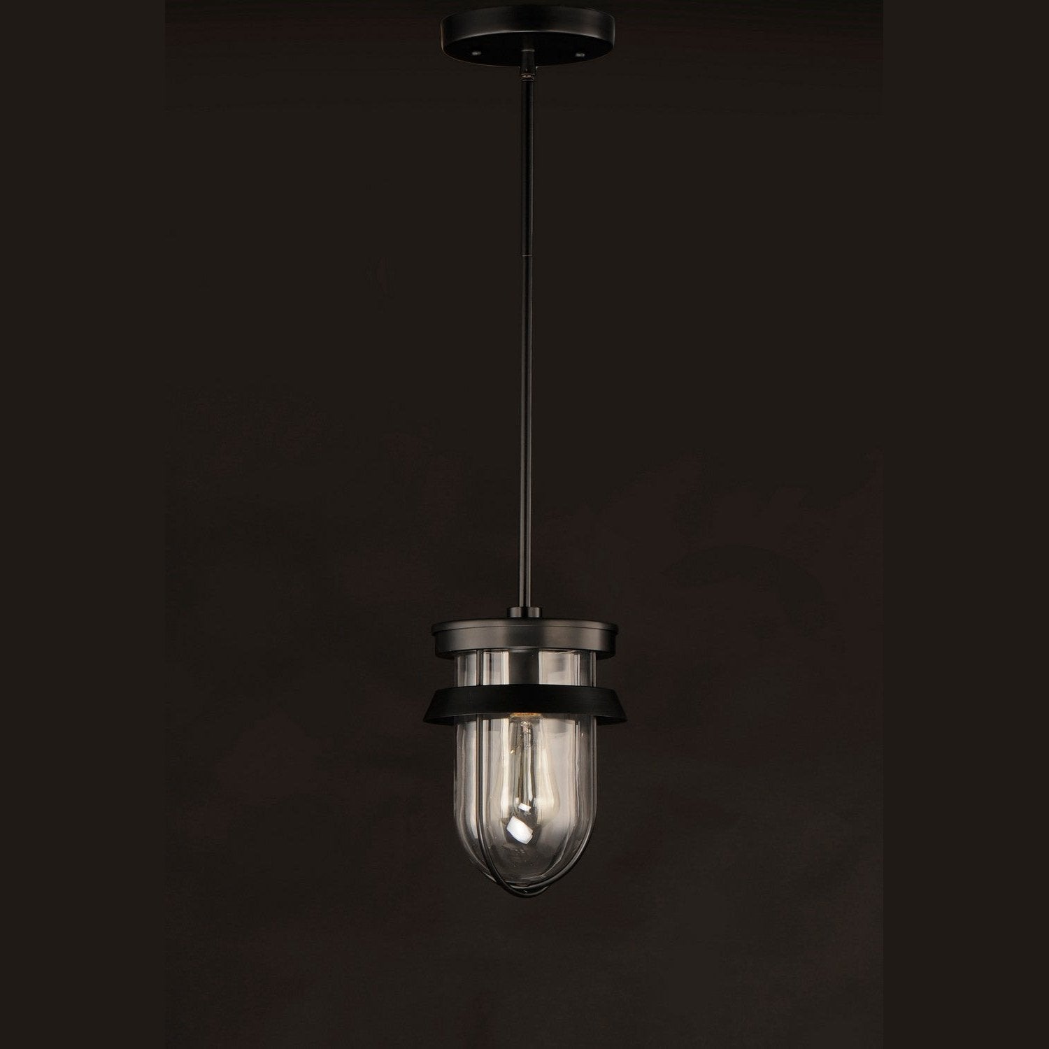 Maxim - 10268CLBK - One Light Semi-Flush Mount - Breakwater - Black
