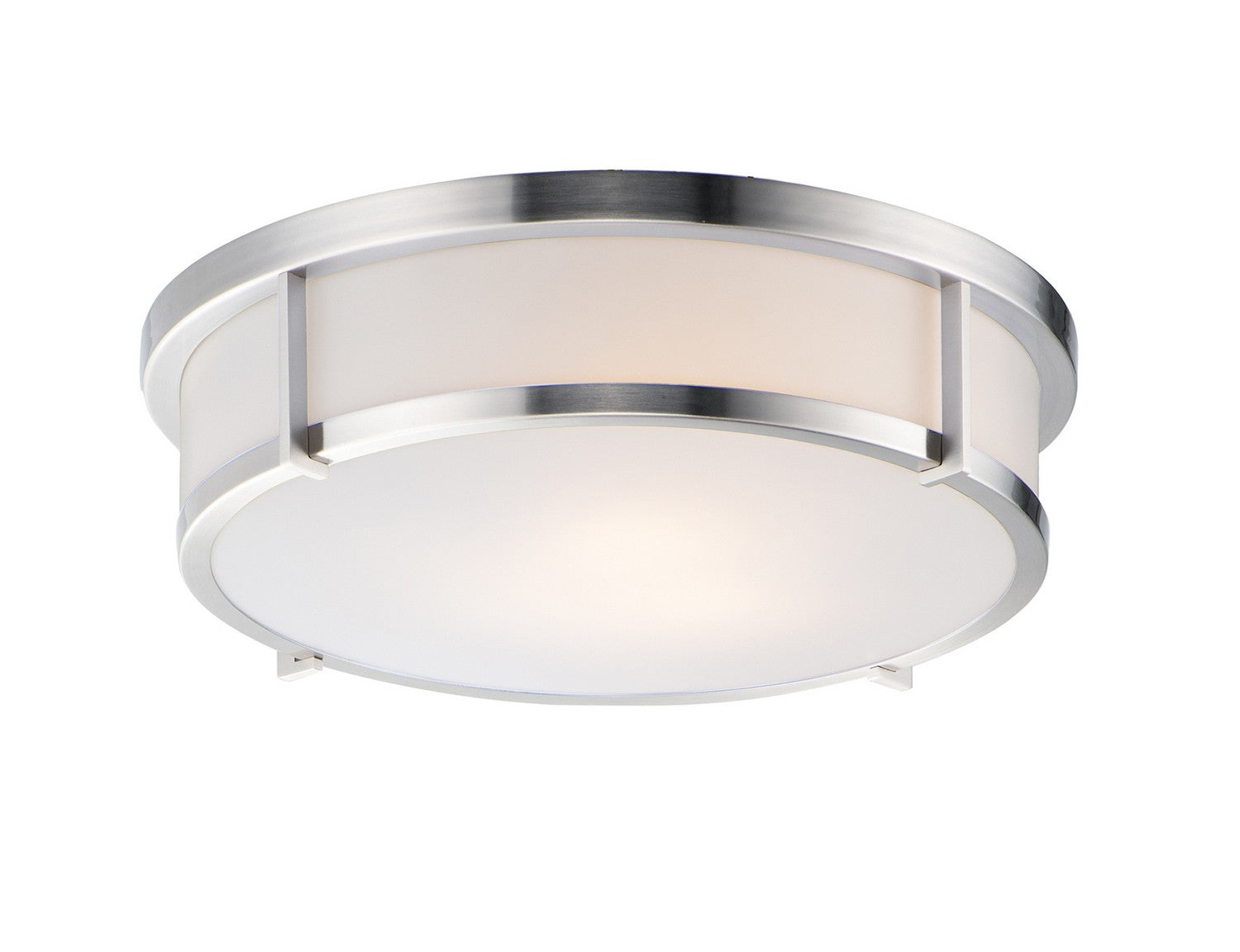 Maxim - 10270WTSN - Three Light Flush Mount - Rogue E26 - Satin Nickel
