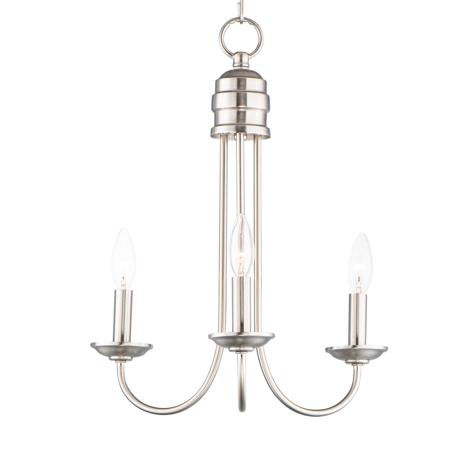Maxim - 10343SN - Three Light Pendant - Logan - Satin Nickel