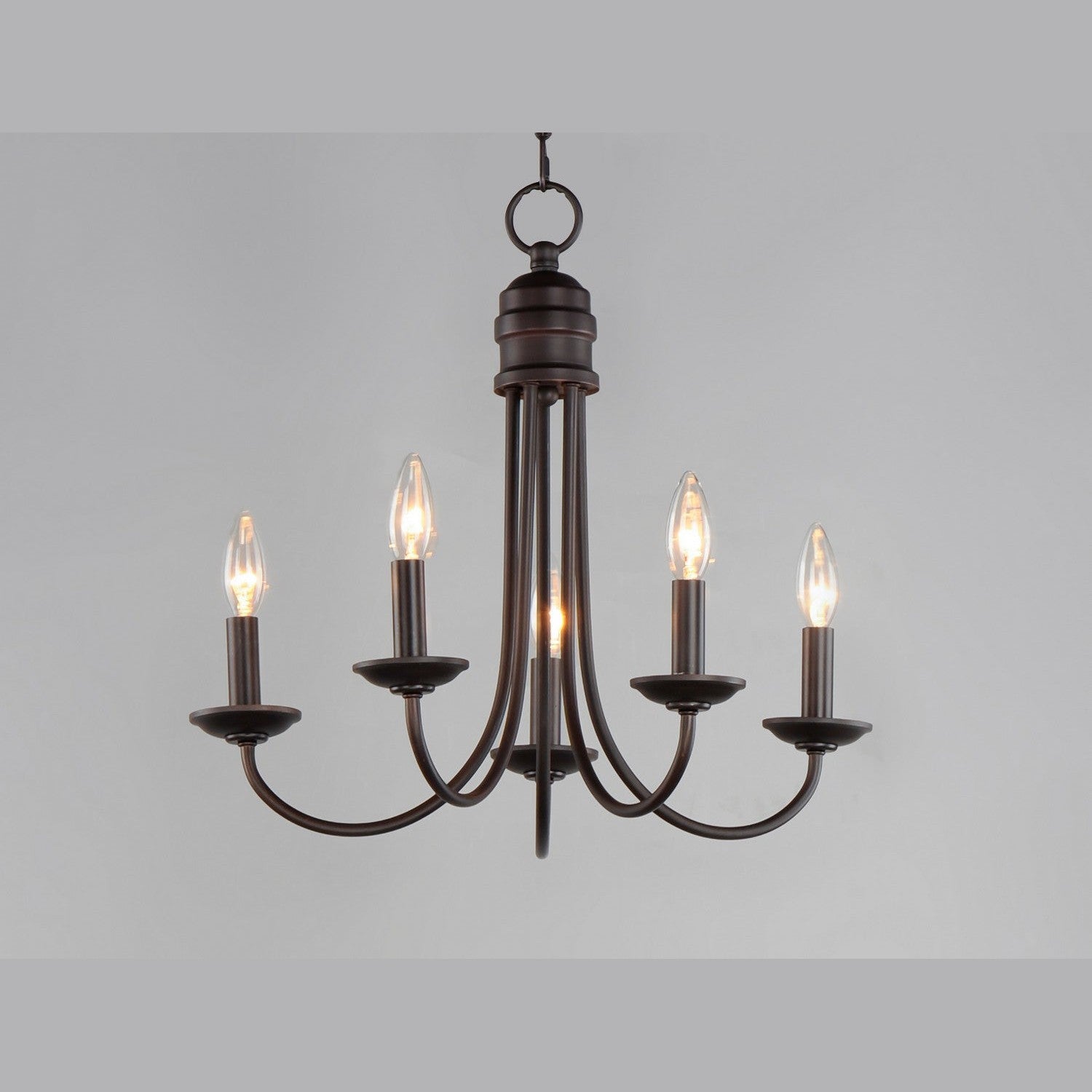 Maxim - 10345OI - Five Light Chandelier - Logan - Oil Rubbed Bronze