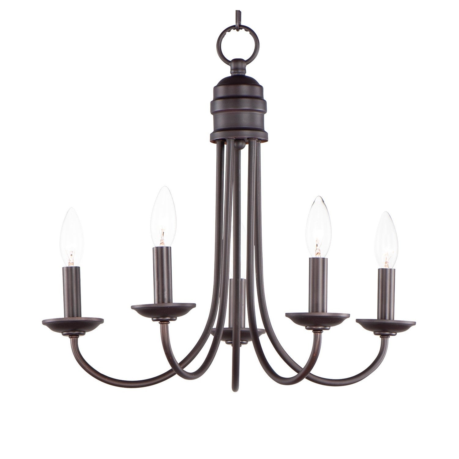 Maxim - 10345OI - Five Light Chandelier - Logan - Oil Rubbed Bronze