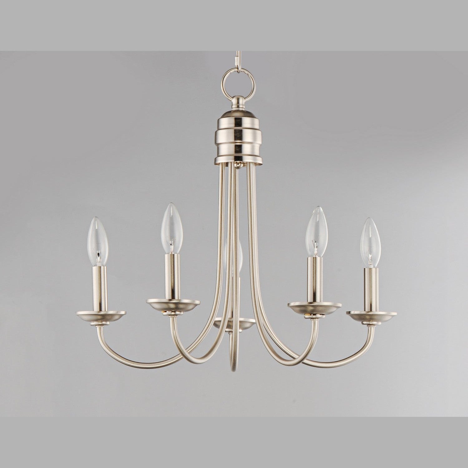 Maxim - 10345SN - Five Light Chandelier - Logan - Satin Nickel