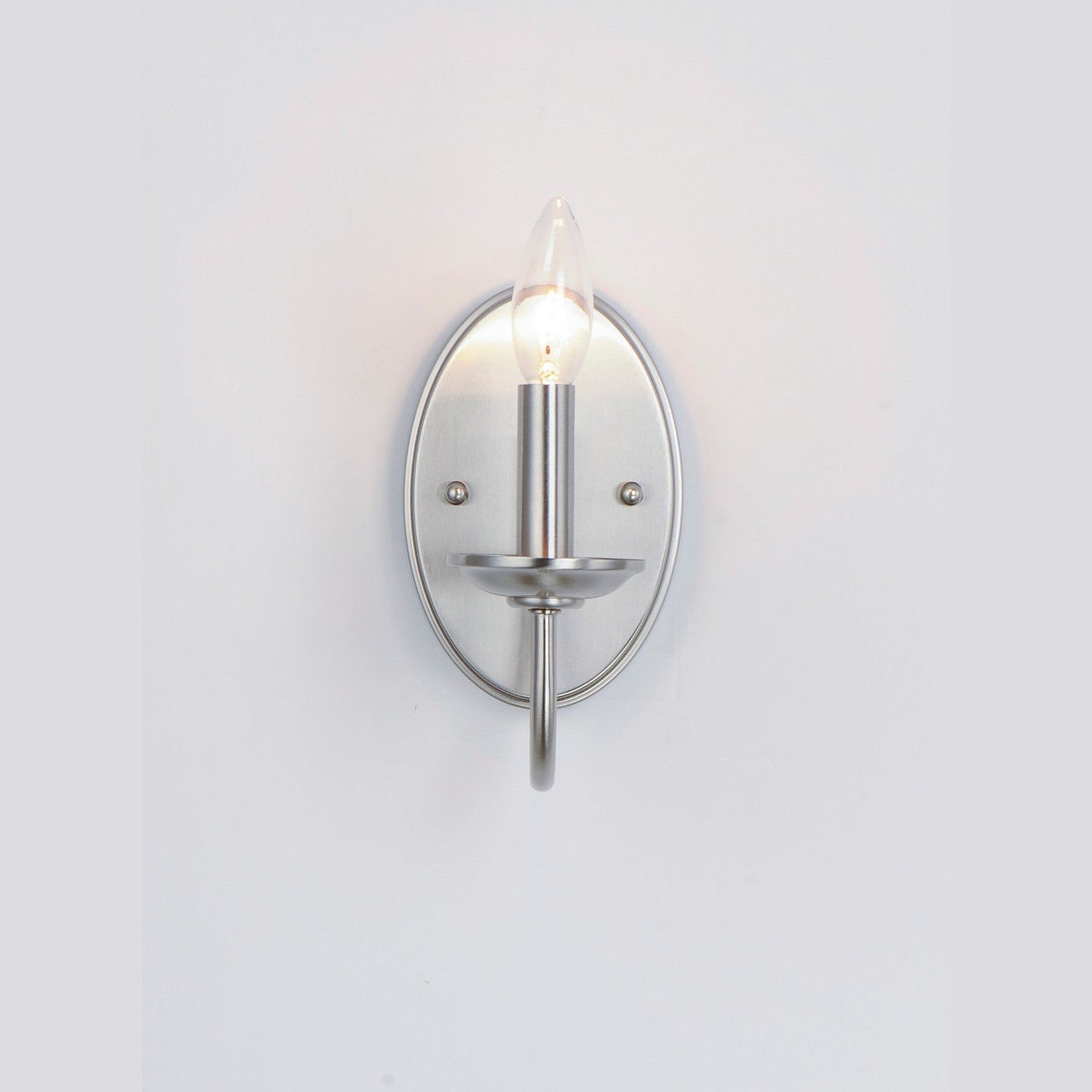 Maxim - 10351SN - One Light Wall Sconce - Logan - Satin Nickel