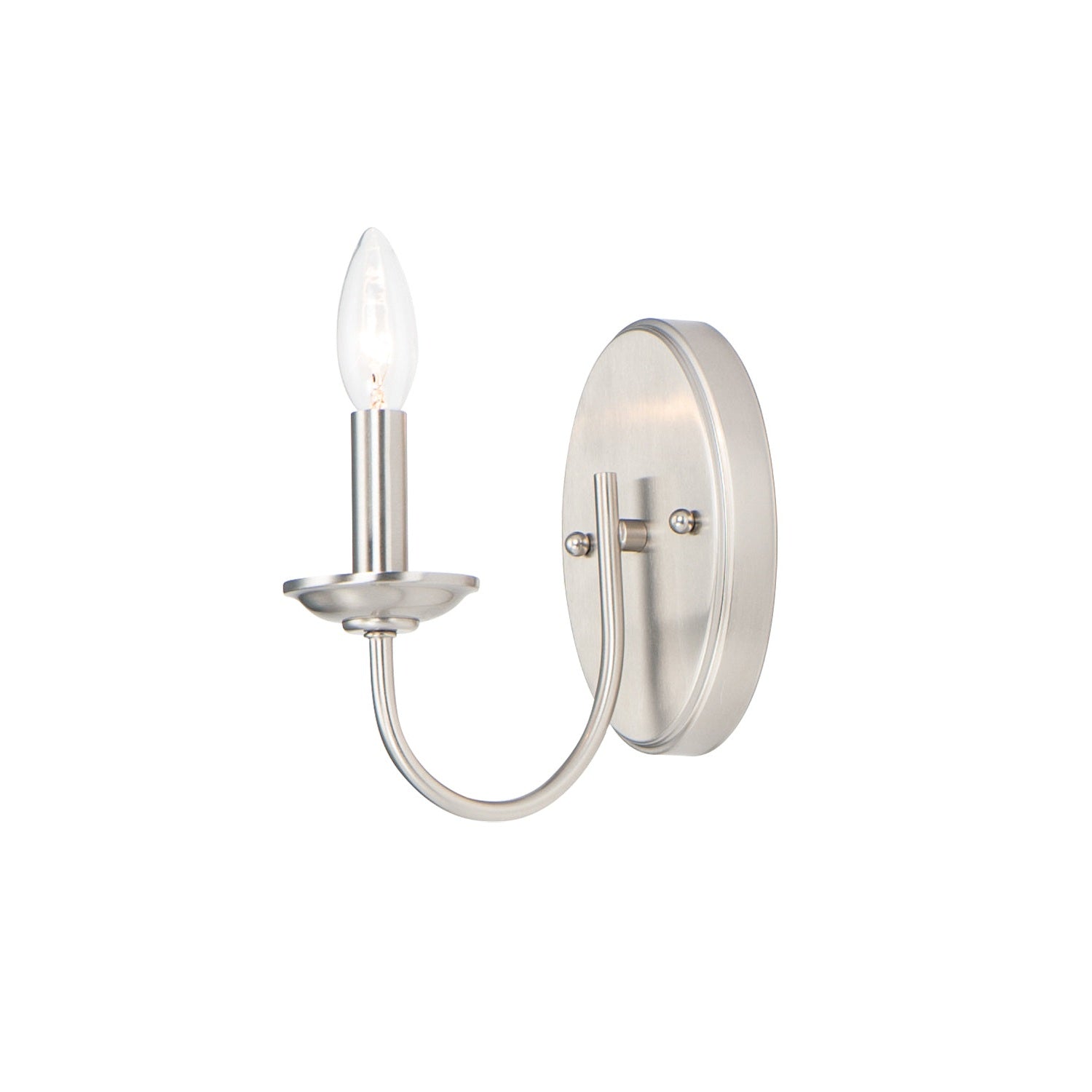 Maxim - 10351SN - One Light Wall Sconce - Logan - Satin Nickel